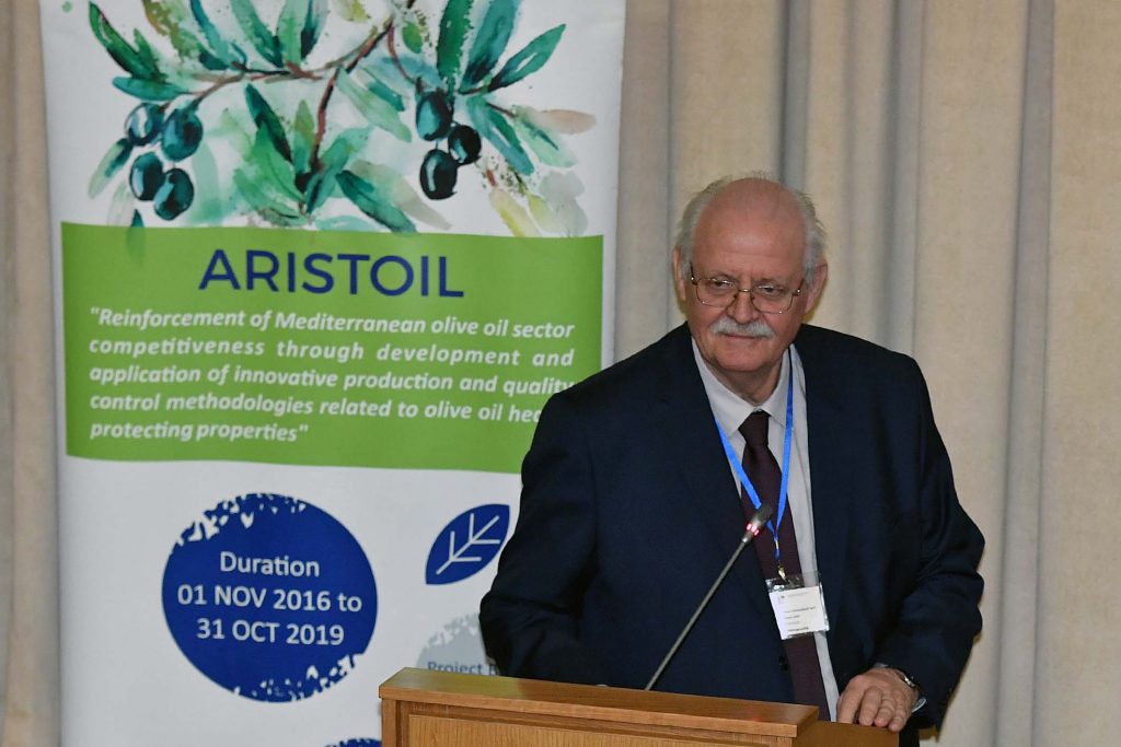 Dr N.Krimnianiotis coordinator of the international conference of the INTERREG MED European project “ARISTOIL”